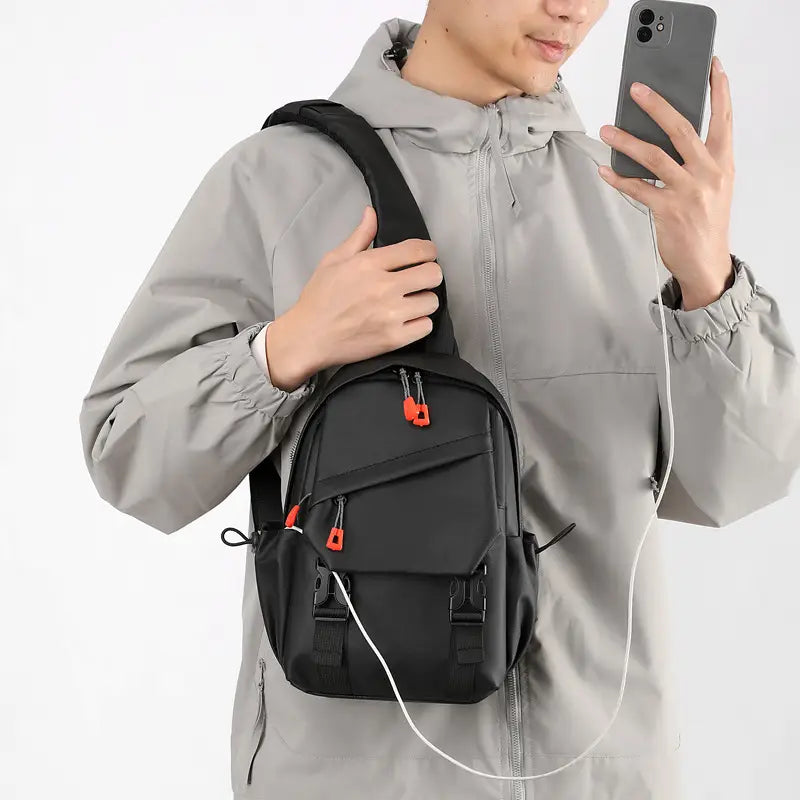 Waterproof Multi-Functional Crossbody Backpack – Large Capacity Travel & Everyday Carry Bag